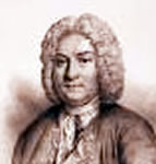 Retrato del músico francés Couperin.