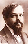 Fotografía del compositor famoso Debussy.