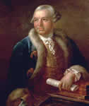 Retrato del maestro de la ópera Christoph Gluck.