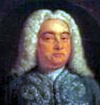 Retrato del compositor alemán Federico Handel.