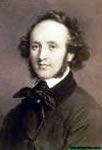 Retrato del maestro Felix Mendelssohn.