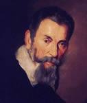Retrato del artista y compositor Monteverdi.