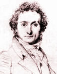 Retrato del compositor Nicolo Paganini.