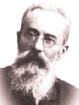 Retrato del compositor Rimsky-Korsakov.