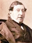 Retrato del compositor italiano Gioachino Rossini.
