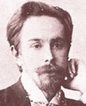 Retrato del compositor Alexander Scriabin.